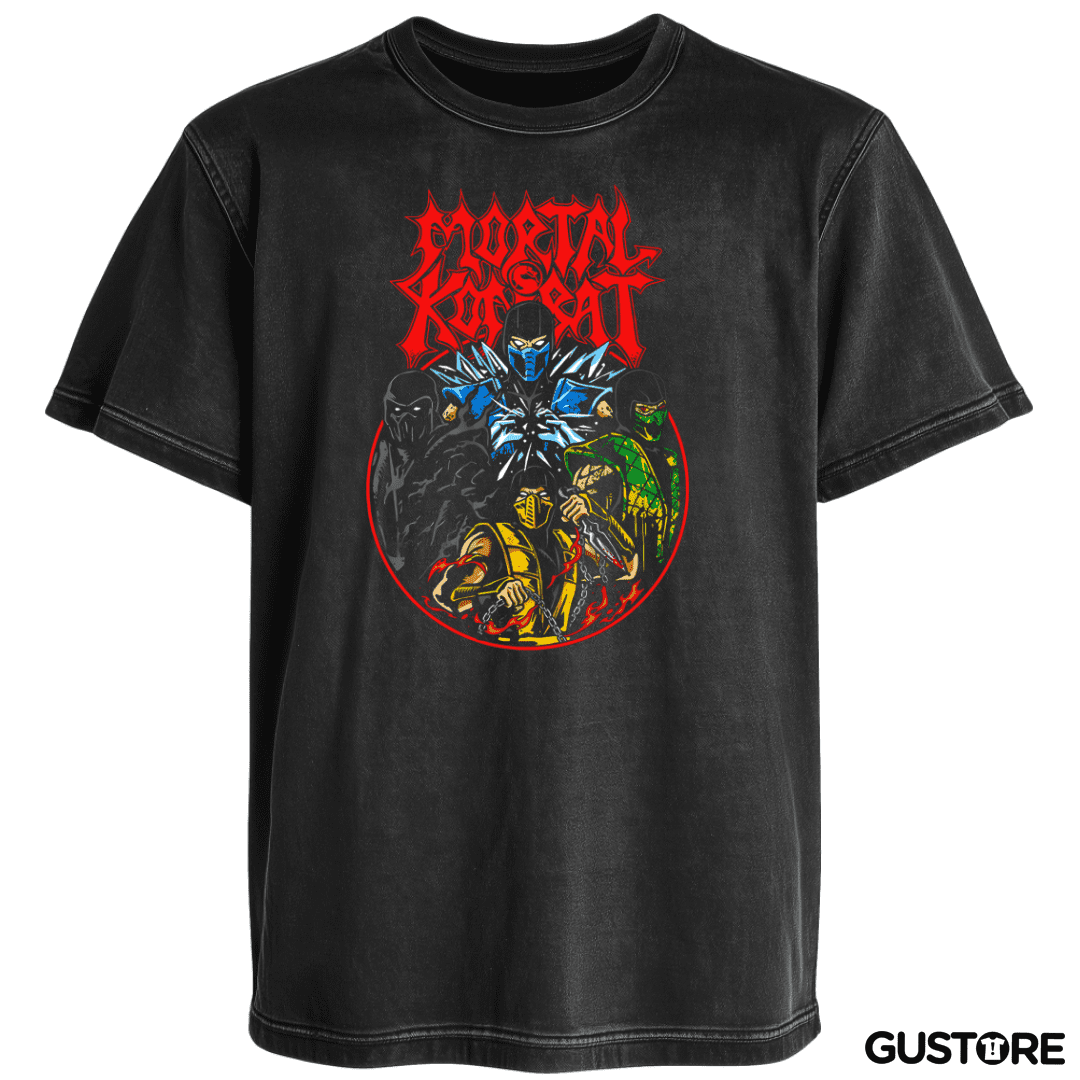 Polera desgastada Mortal