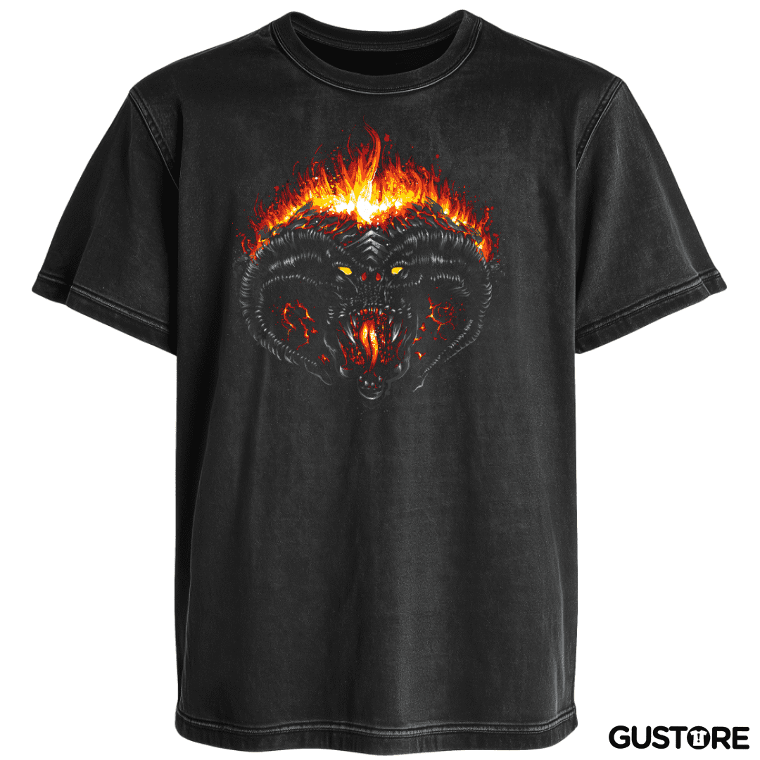 Polera desgastada Demonio del Abismo