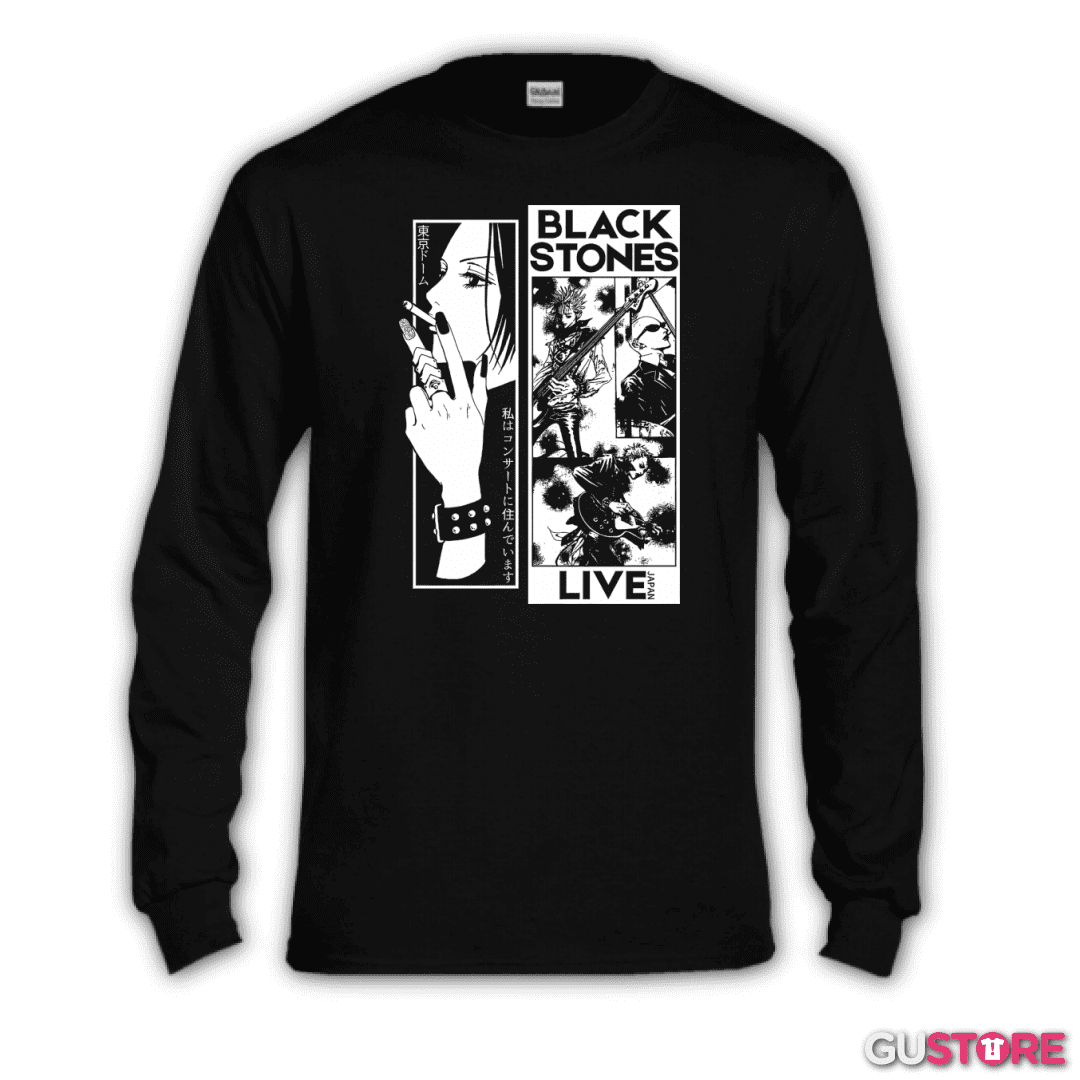 Polera manga larga Black Stones Live
