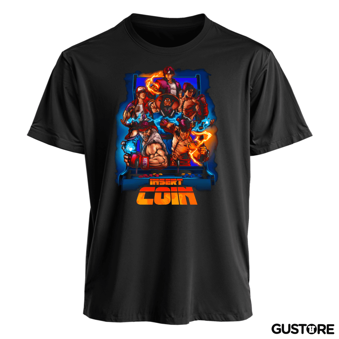 Polera Insert Coin Fighters
