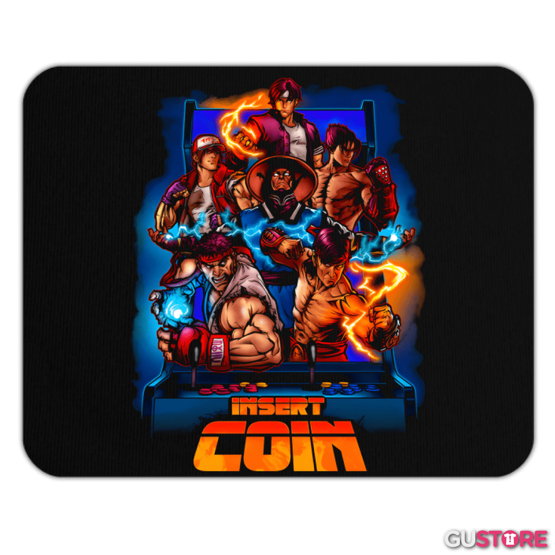 Mousepad Insert Coin Fighters