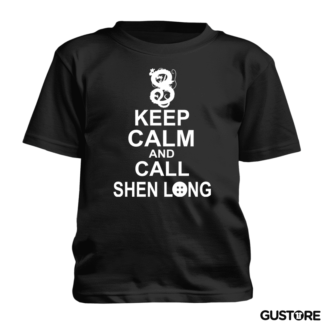 Polera de niño Keep calm and call shen long