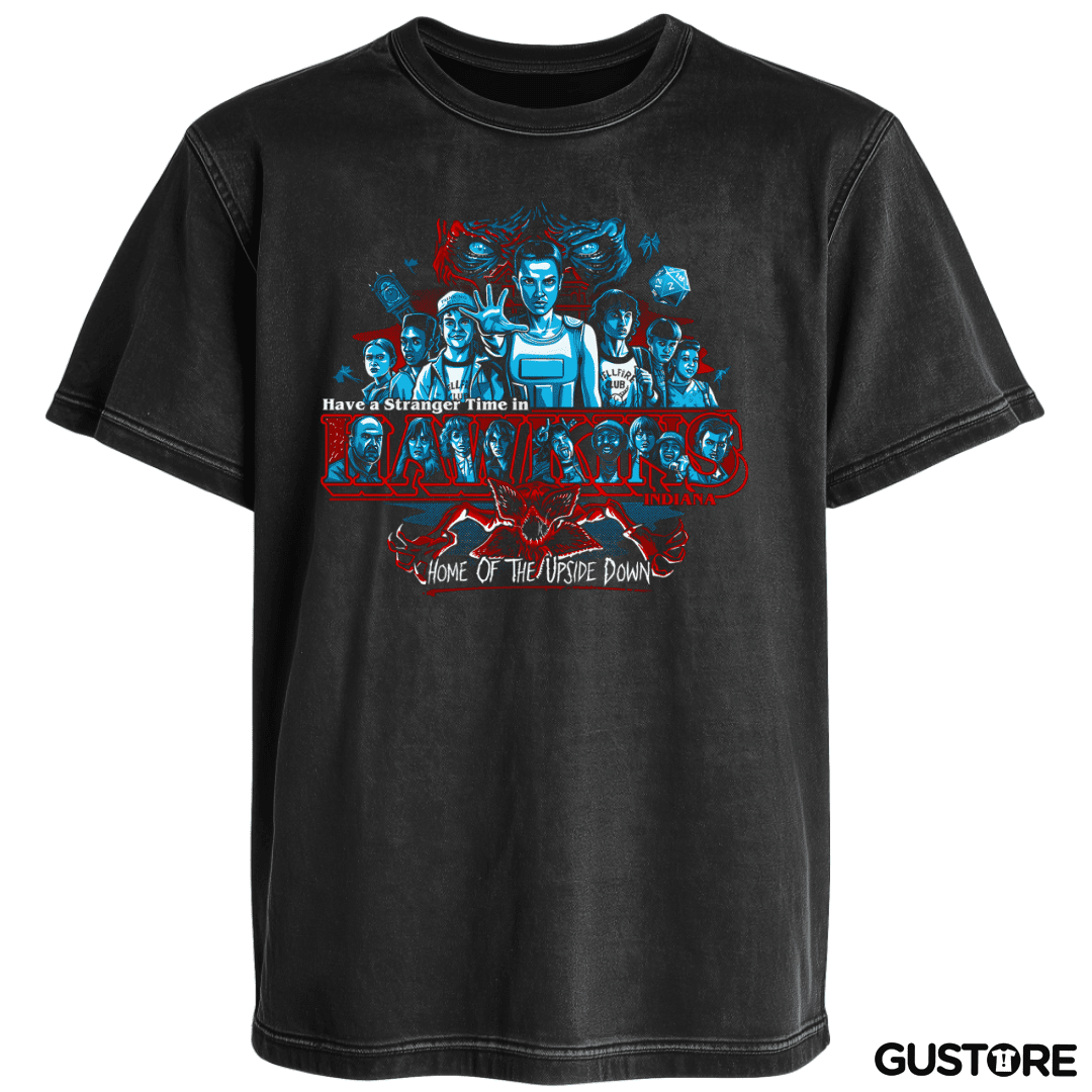 Polera desgastada Stranger Hawkins