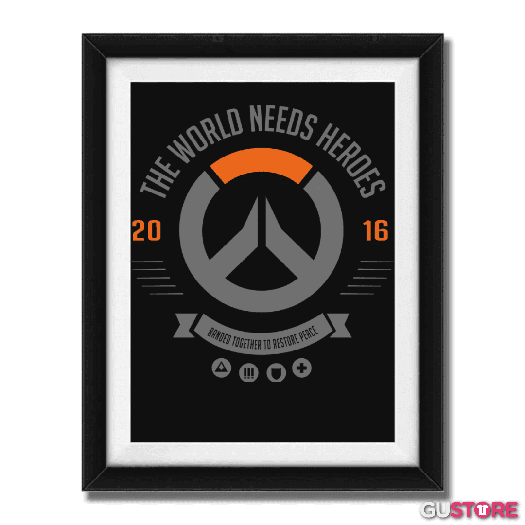 Cuadro decorativo The world needs heroes