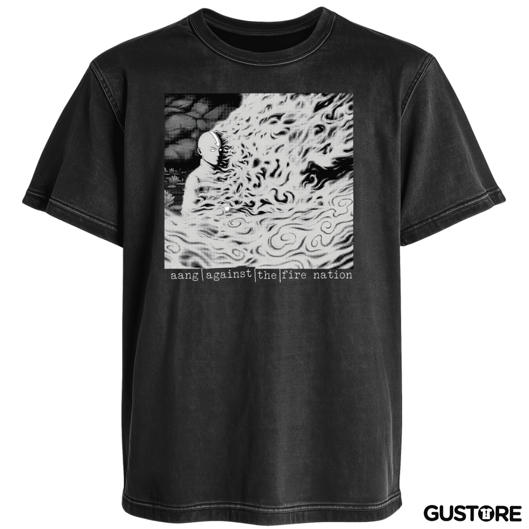Polera desgastada Aang against the machine