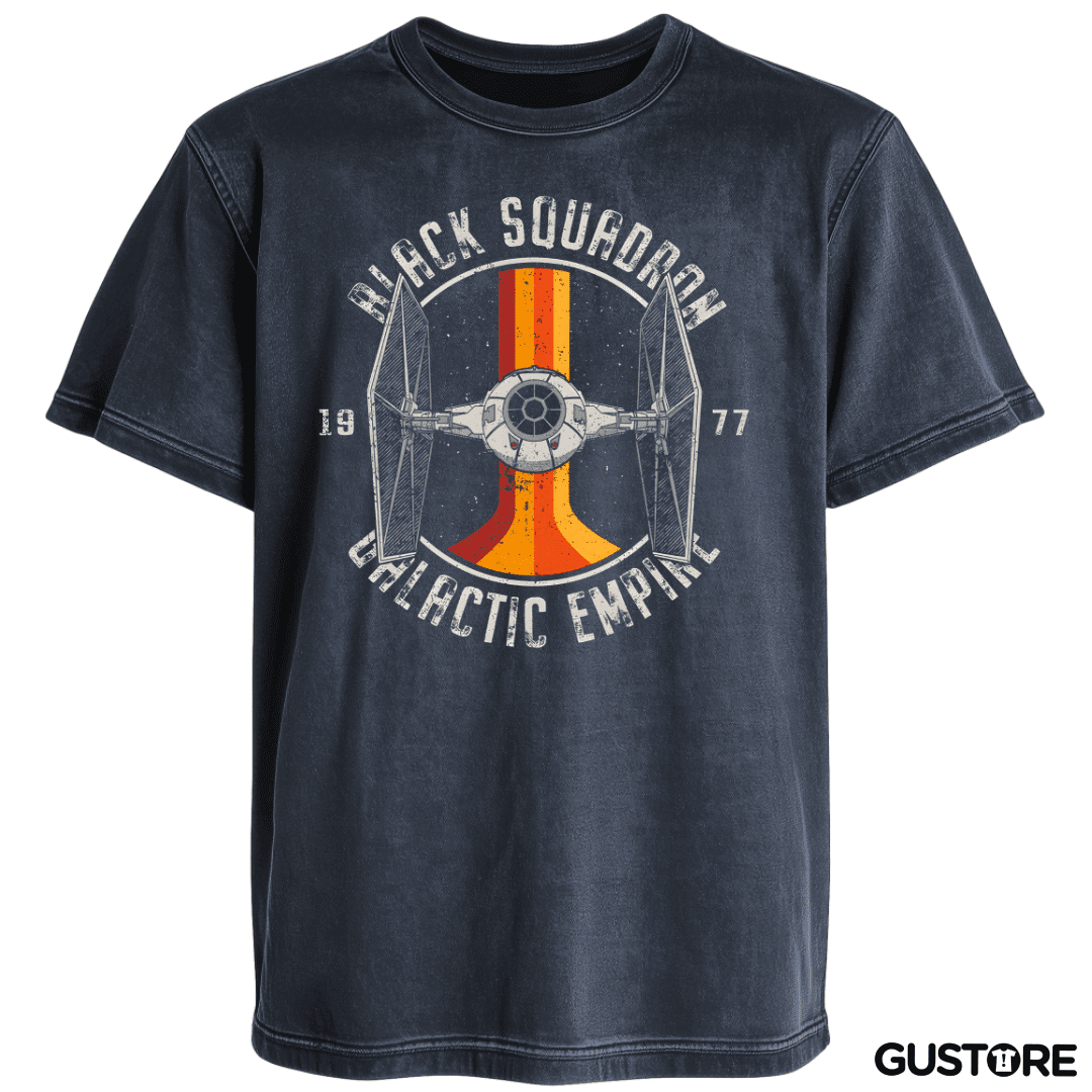 Polera desgastada Black squadron Galactic