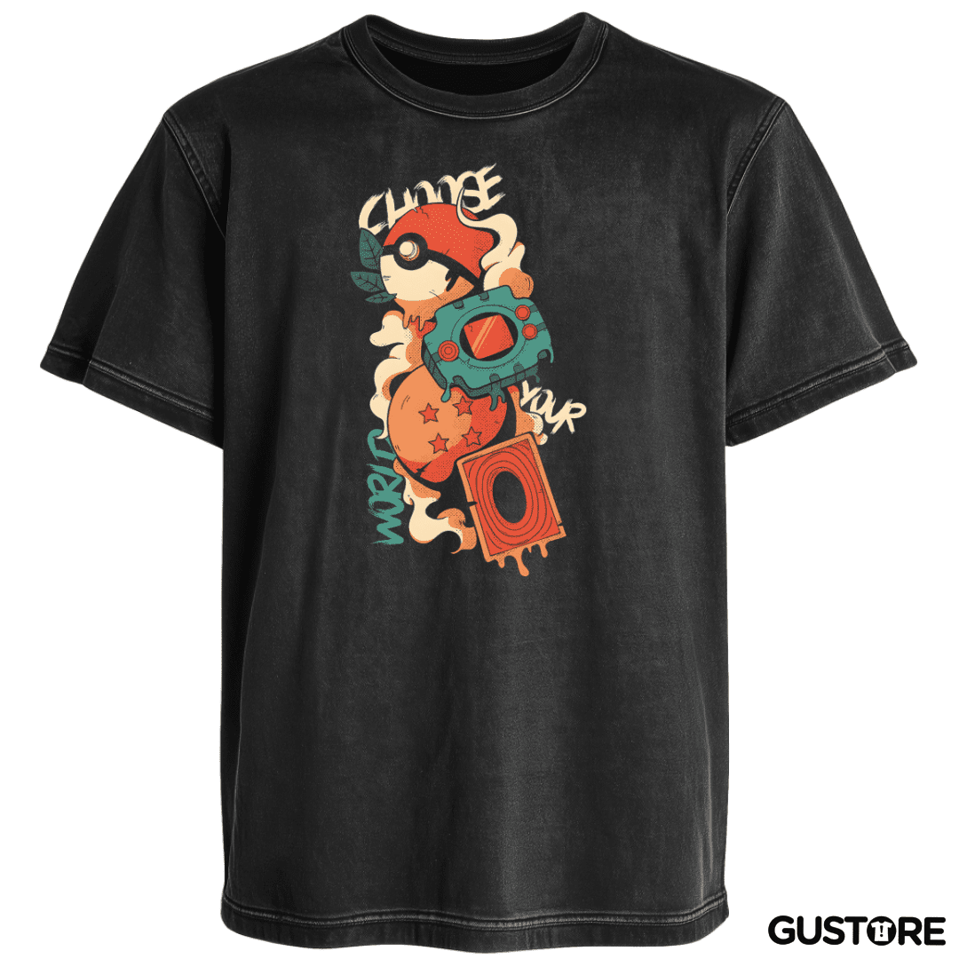 Polera desgastada Animes de Infancia