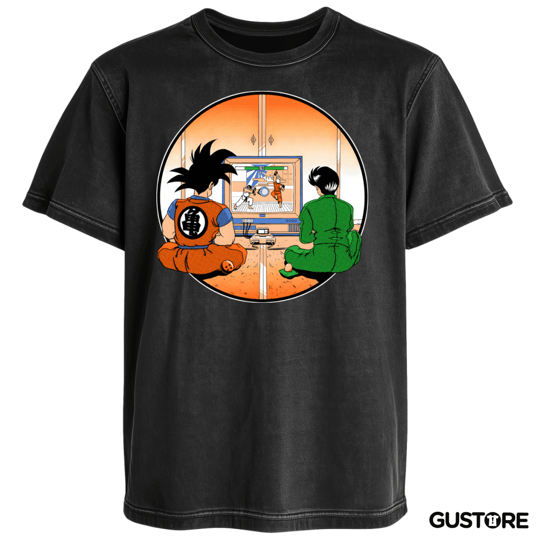 Polera desgastada Pelea de Anime