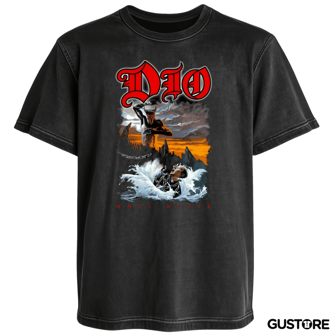 Polera desgastada Holy Diver