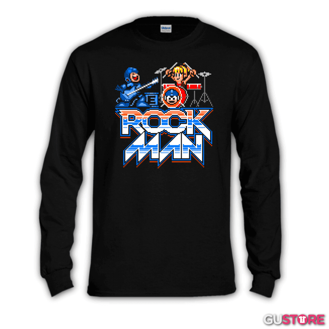 Polera manga larga Rock Man
