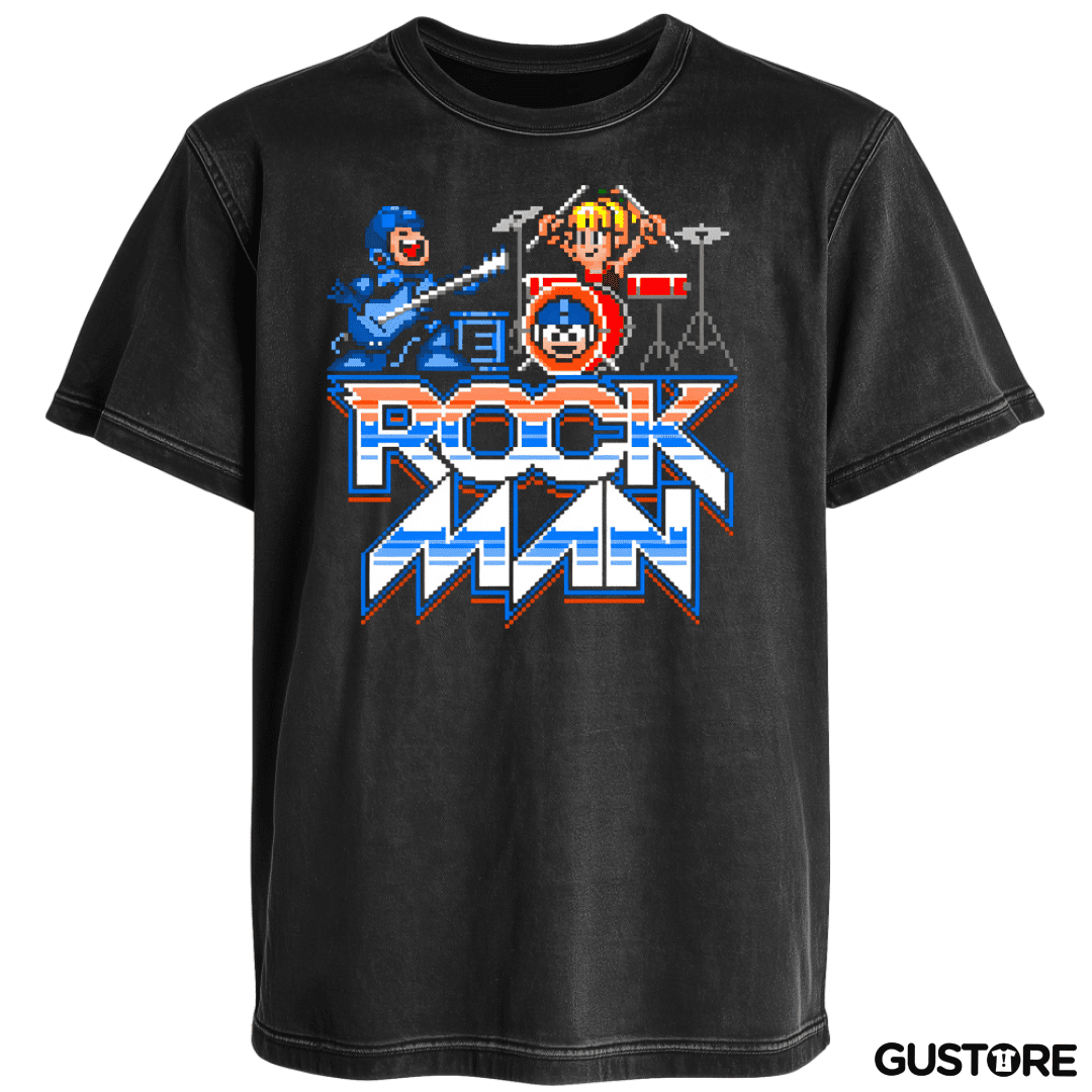 Polera desgastada Rock Man