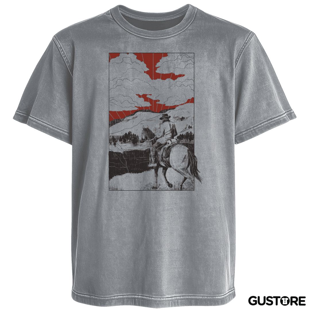 Polera desgastada Cabalgata de Morgan