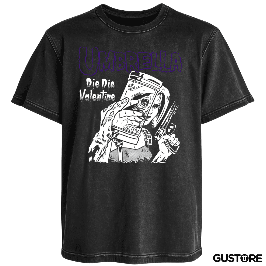 Polera desgastada Die Die Valentine