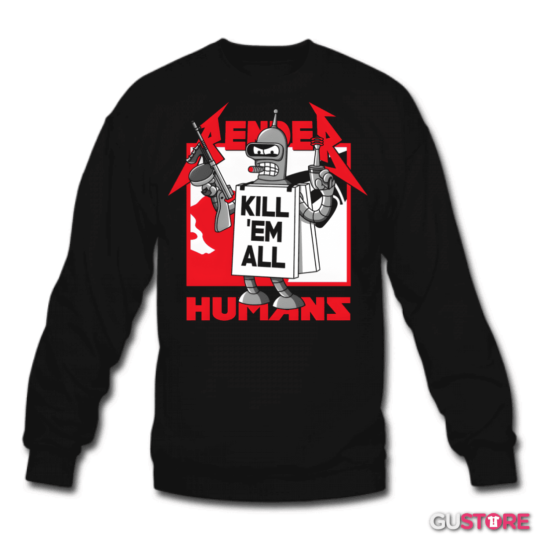 Poleron polo Kill Em All Humans