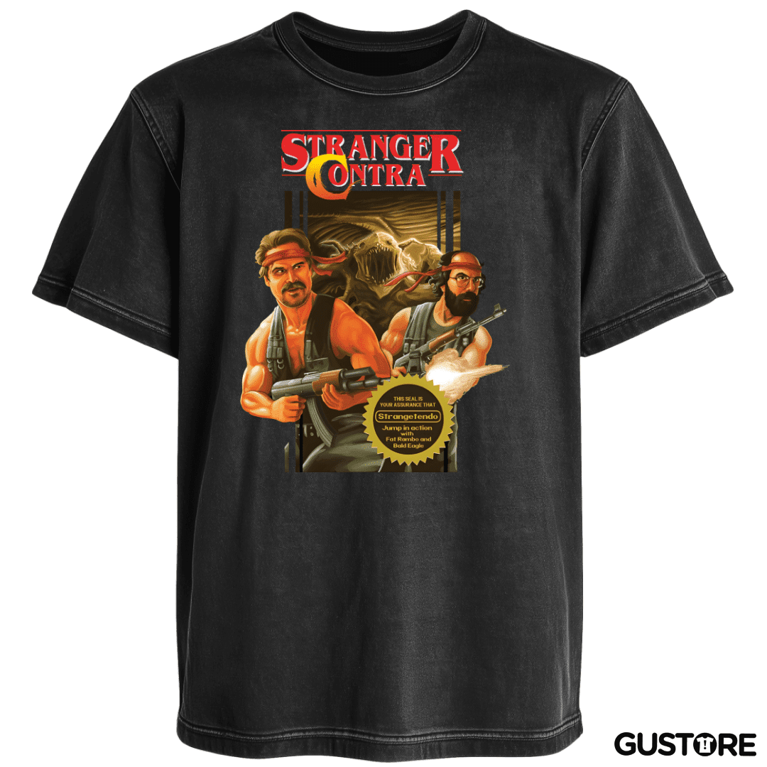 Polera desgastada Stranger Contra