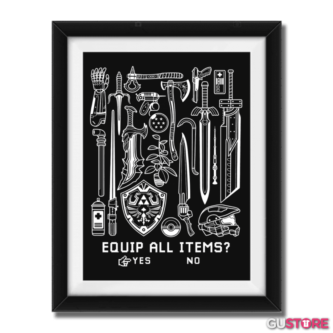 Cuadro decorativo Armas Legendarias