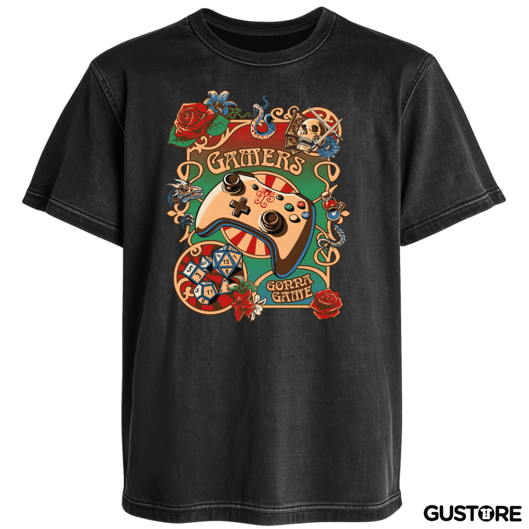 Polera desgastada Gamers Gona Game 