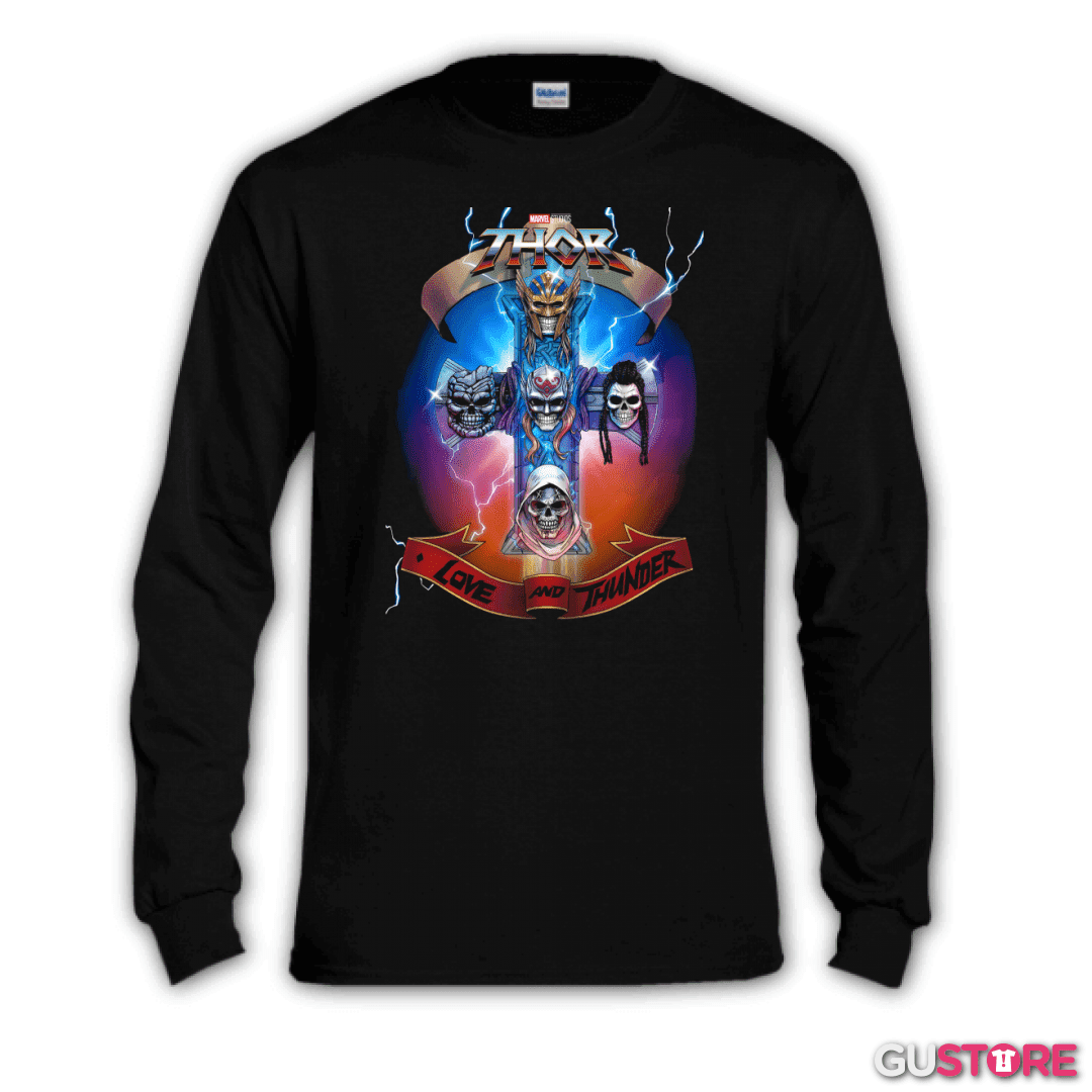 Polera manga larga Guns and Thunder