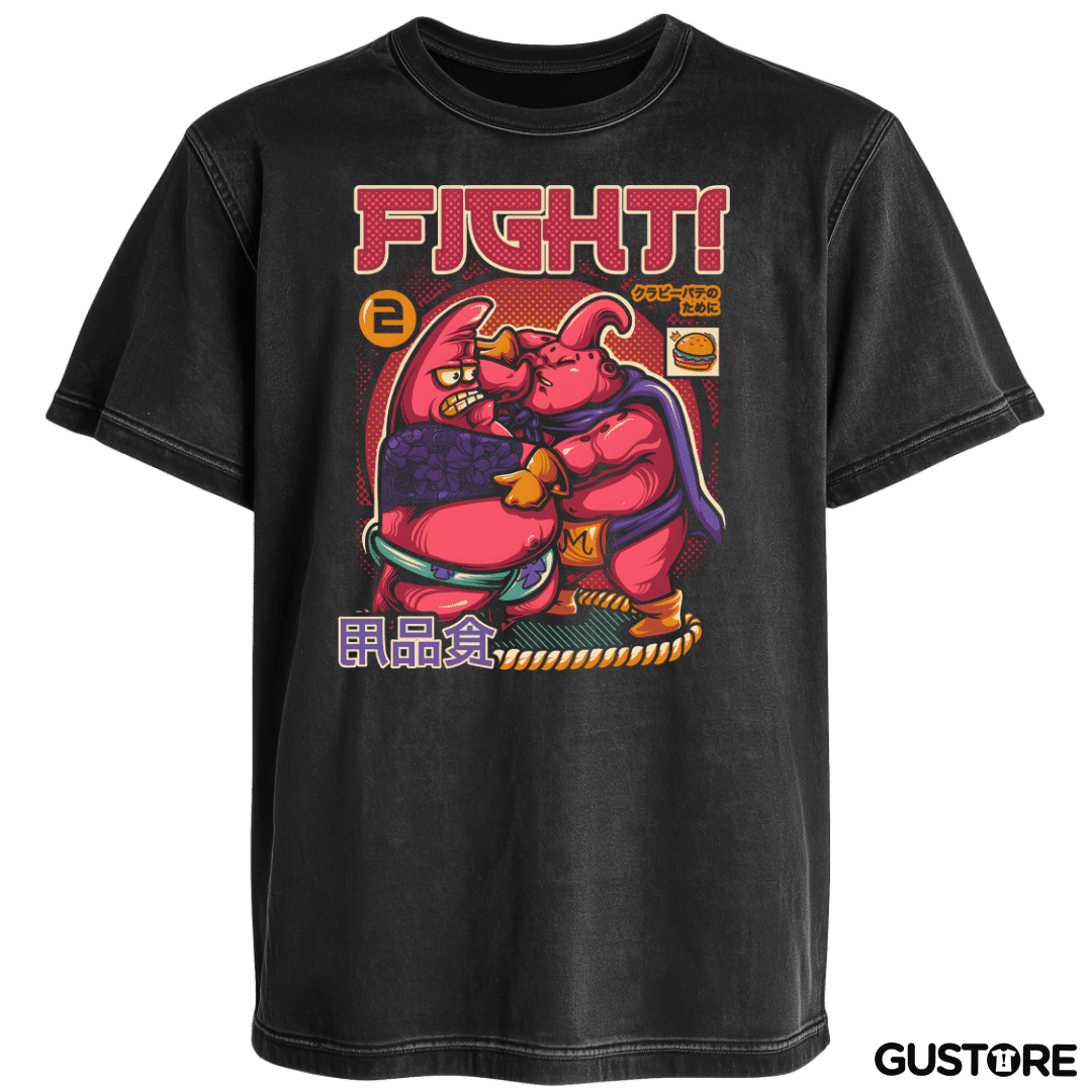 Polera desgastada Pink Fighters