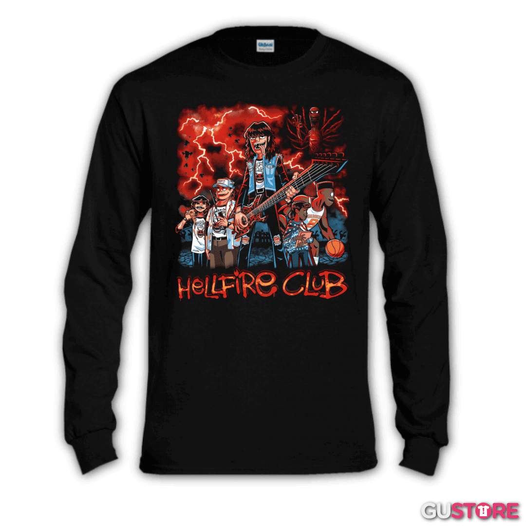 Polera manga larga Gorillaz Fire Club