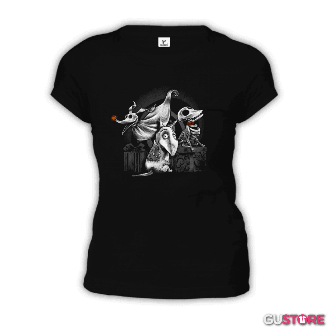 Polera de Mujer Perros Creepys