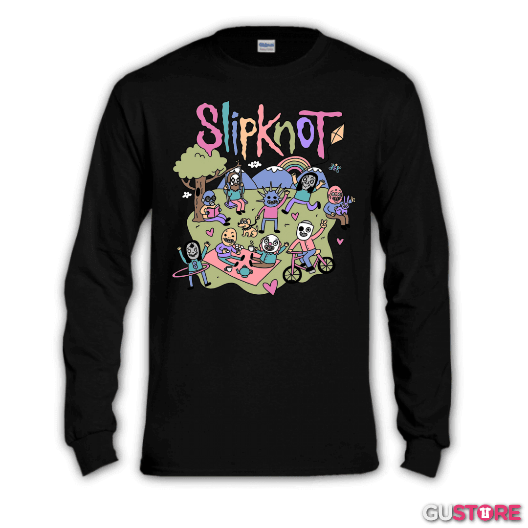Polera manga larga Happy Slipknot 