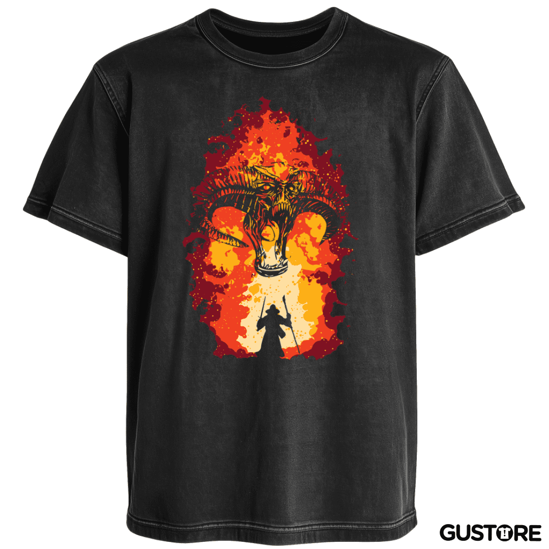 Polera desgastada Gandalf vs Balrog