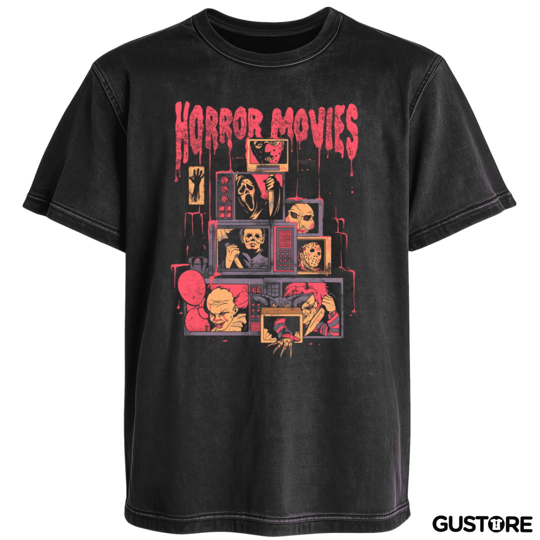 Polera desgastada Horror movies