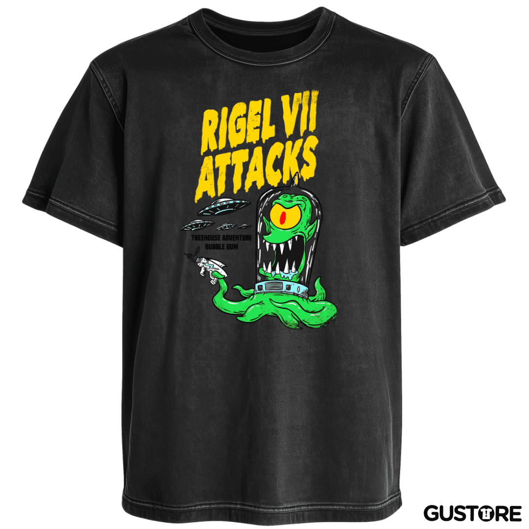 Polera desgastada Rigel VII Attacks