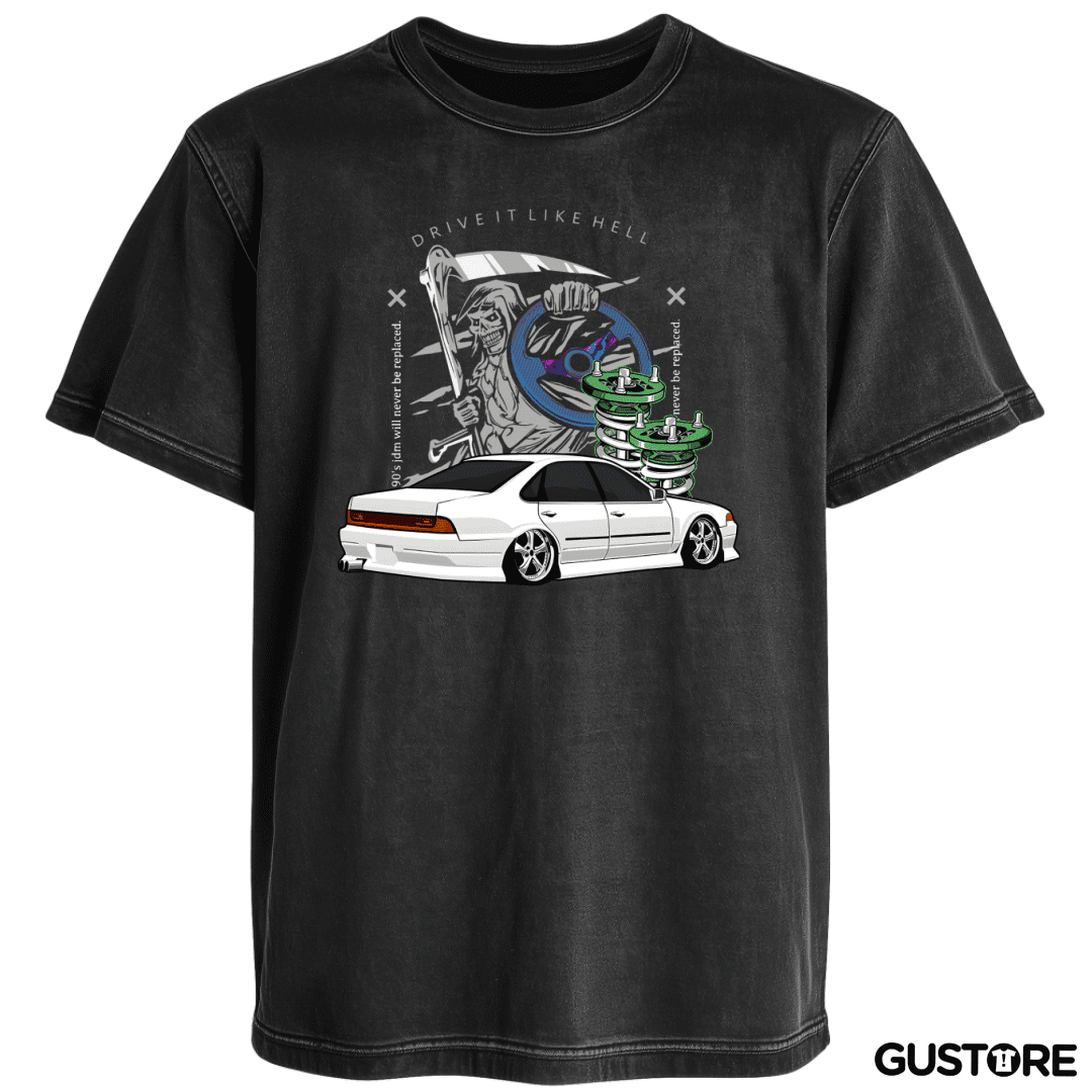 Polera desgastada Drive it like Hell