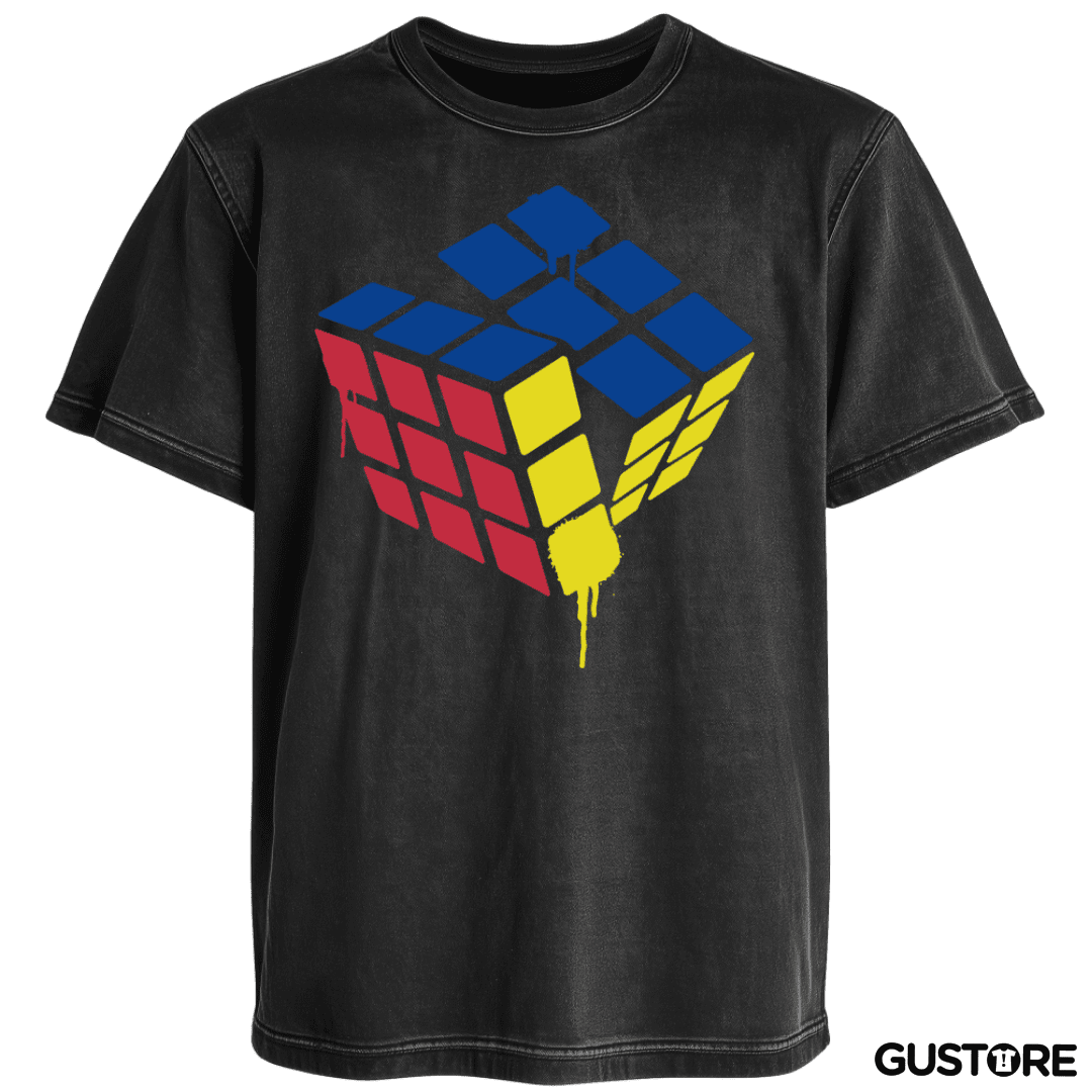 Polera desgastada Rubik simple