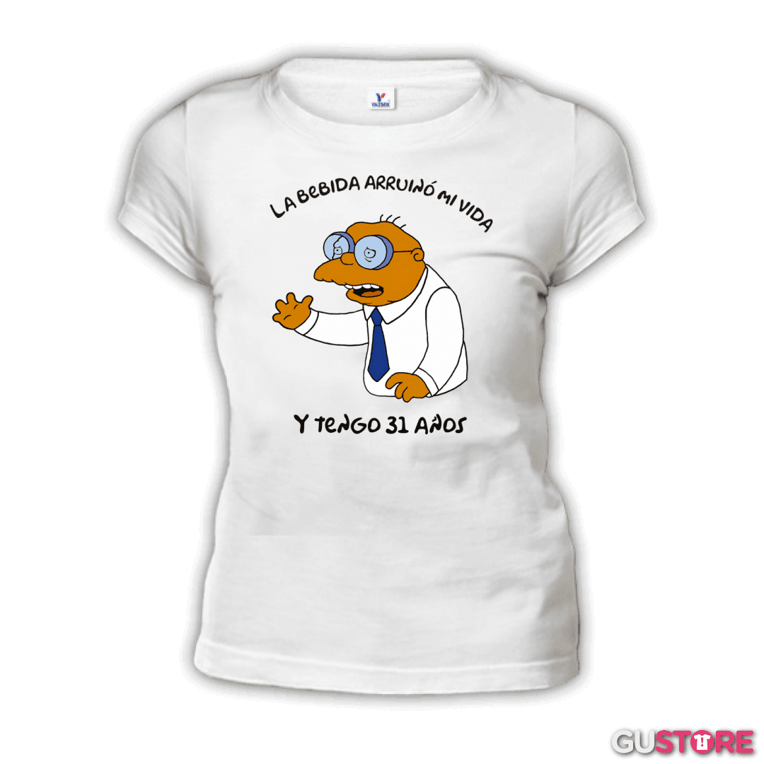 Polera de Mujer La Bebida Arruinó mi Vida