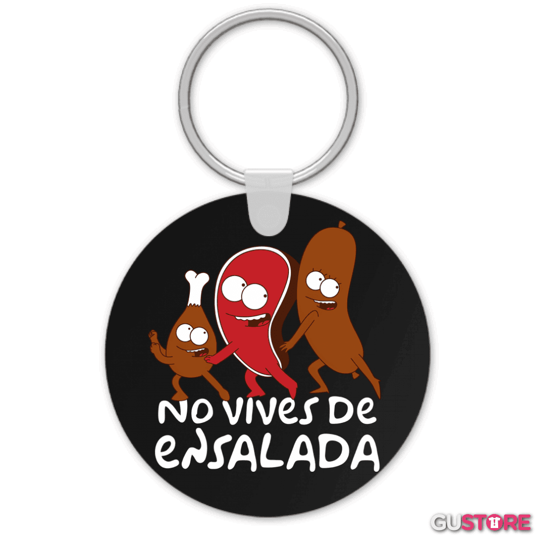 Llavero No vives de Ensalda