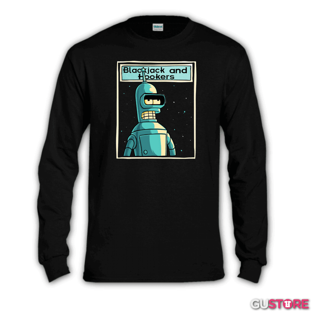 Polera manga larga Blackjack and hookers