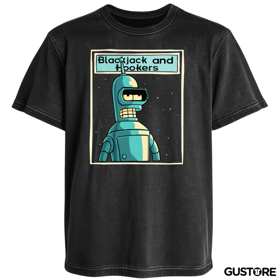 Polera desgastada Blackjack and hookers