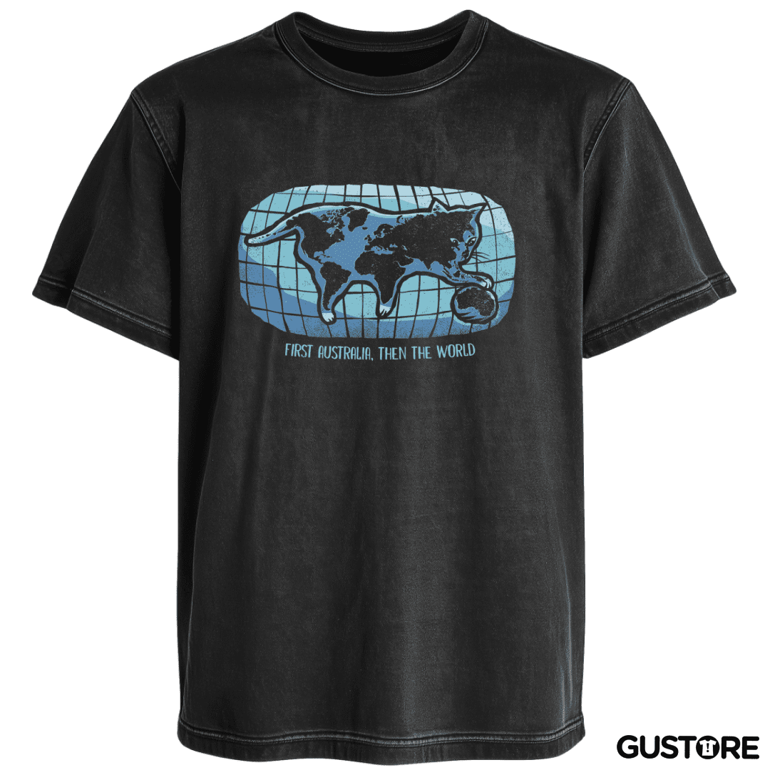 Polera desgastada First Australia, then the World