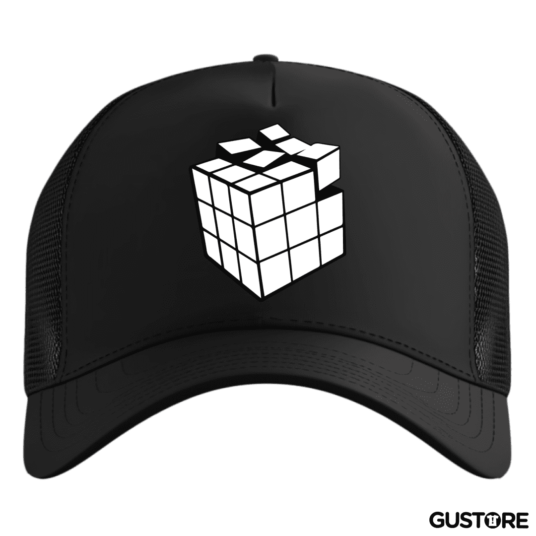 Gorro Rubik blanco y negro