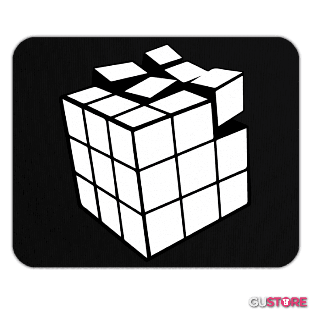 Mousepad Rubik blanco y negro
