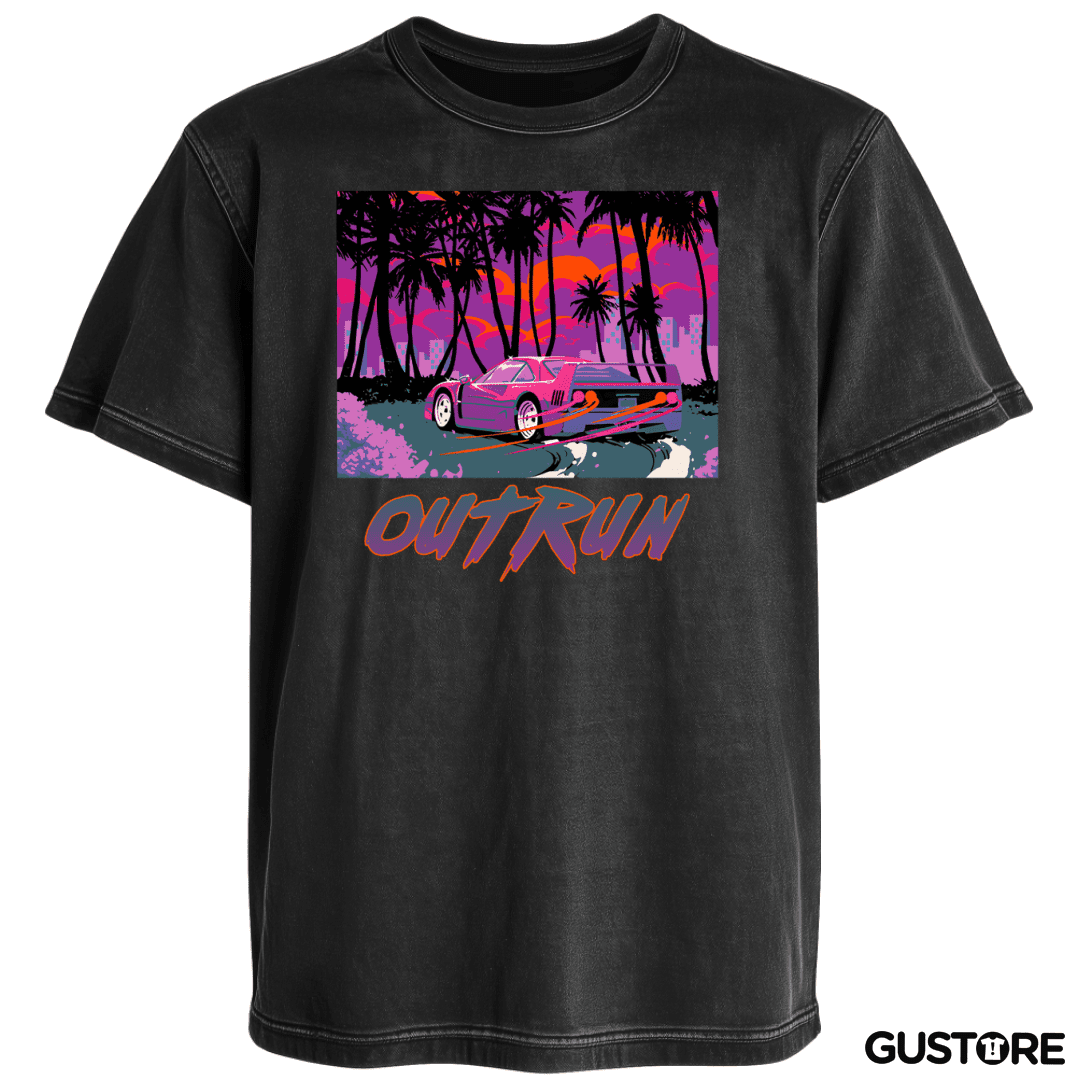 Polera desgastada Outrun