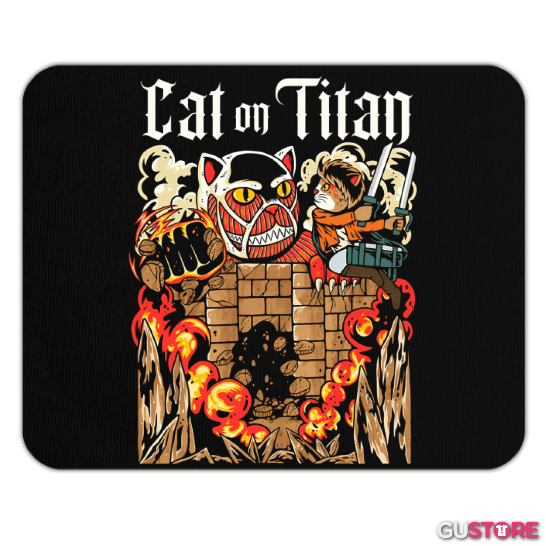 Mousepad Cat on Titan
