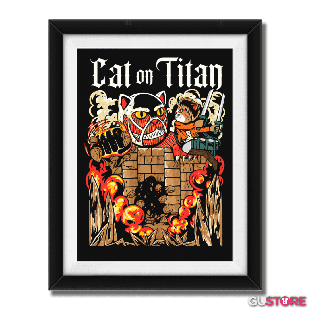 Cuadro decorativo Cat on Titan
