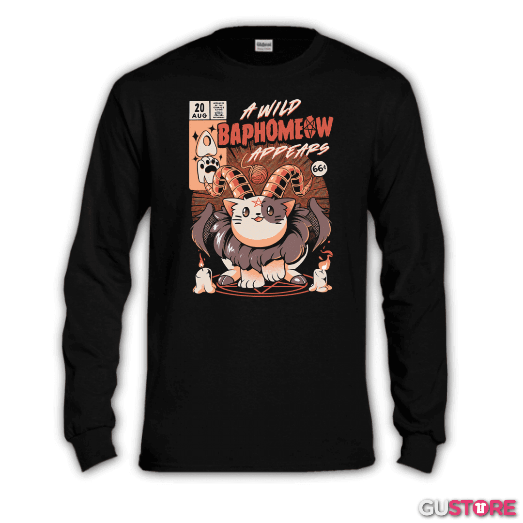 Polera manga larga Baphomeow