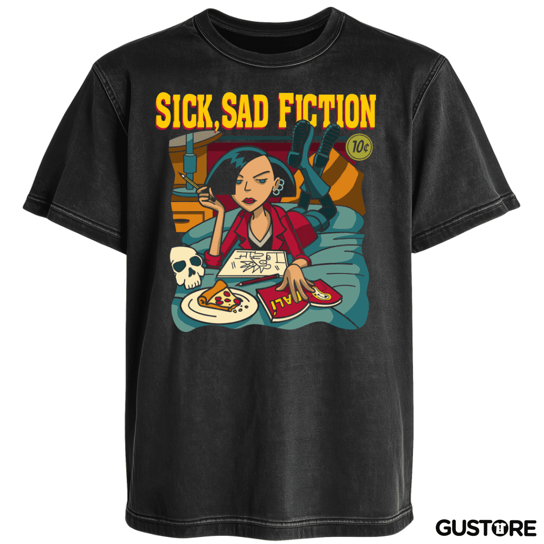 Polera desgastada Sick Sad Fiction