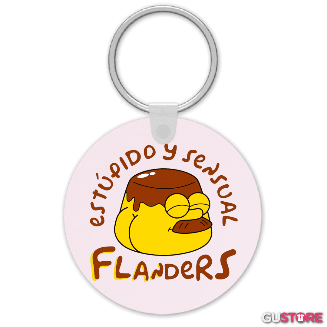 Llavero Estúpido y Sensal Flanders