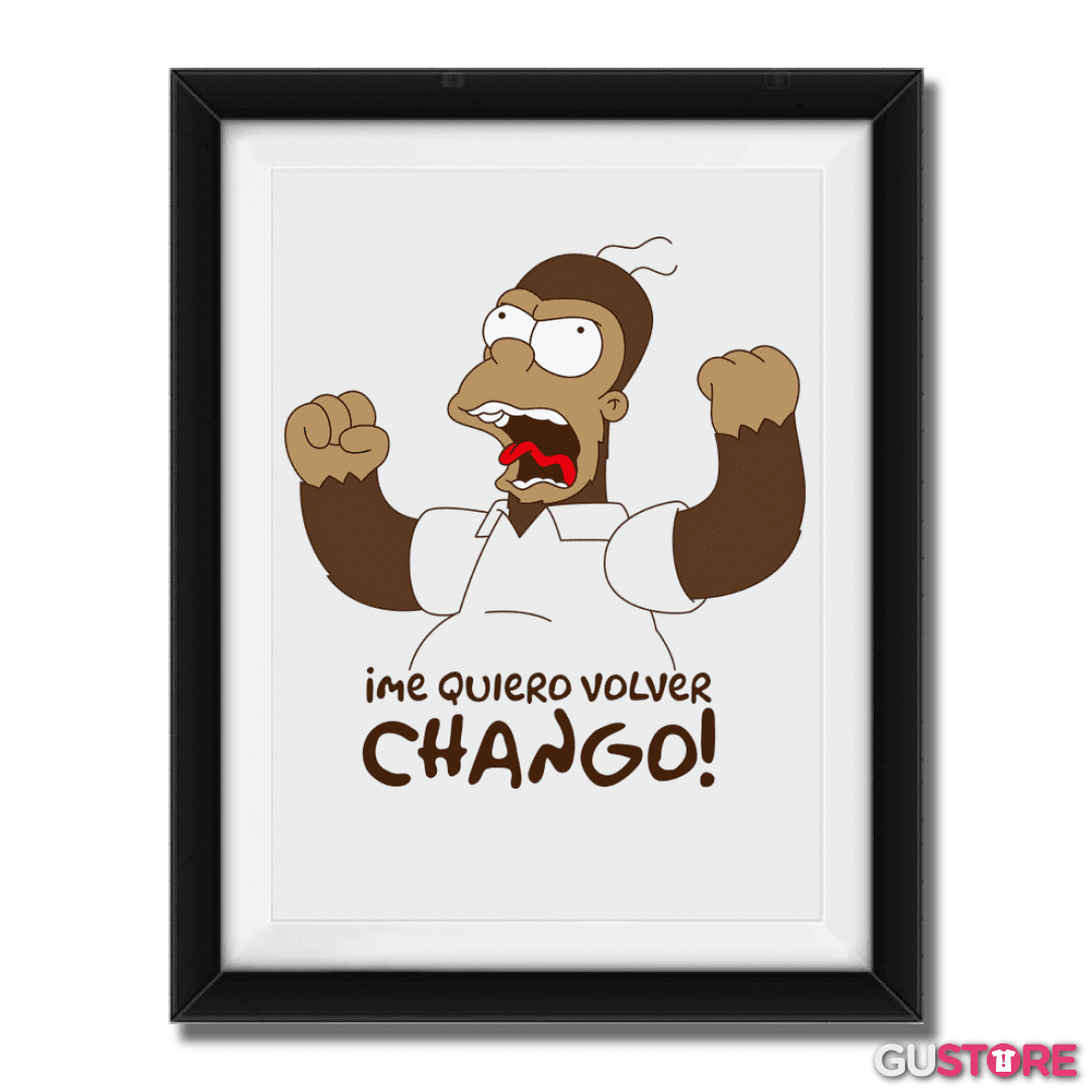 Cuadro decorativo Me Quiero Volver Chango