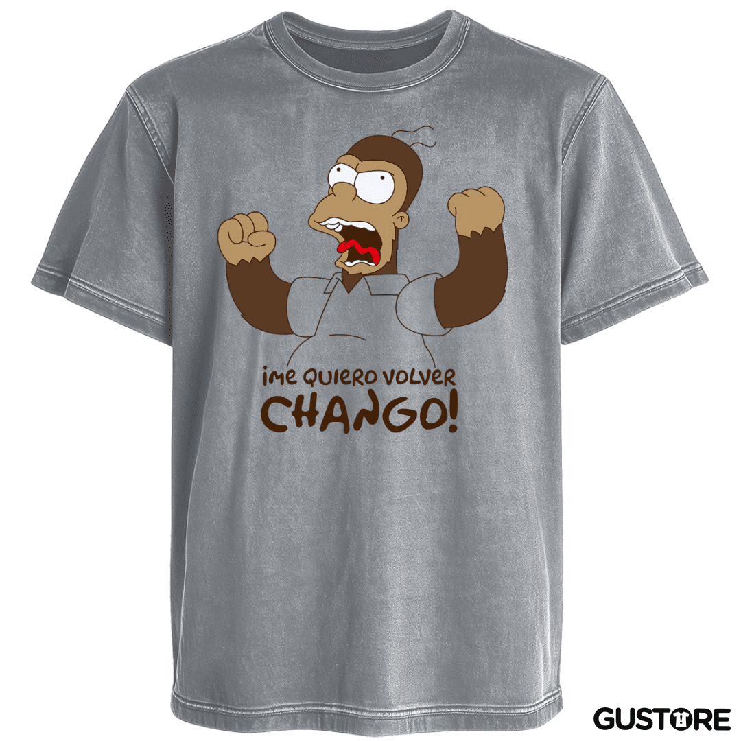 Polera desgastada Me Quiero Volver Chango