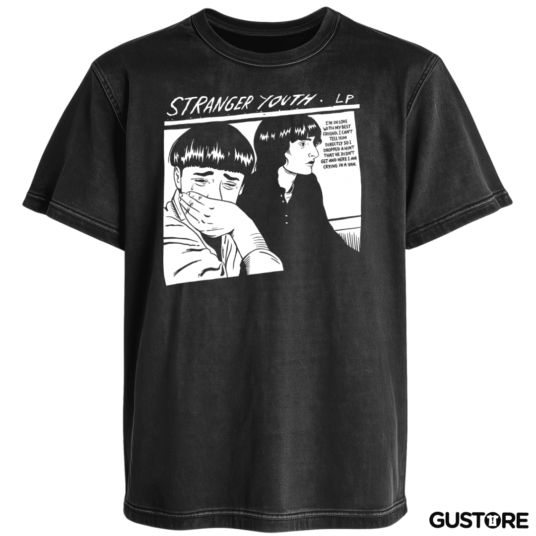 Polera desgastada Stranger Youth