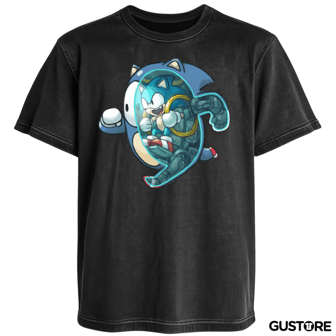 Polera desgastada Fall Sonic