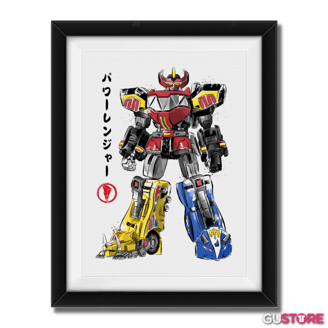 Cuadro decorativo Mighty Morphin Megazord