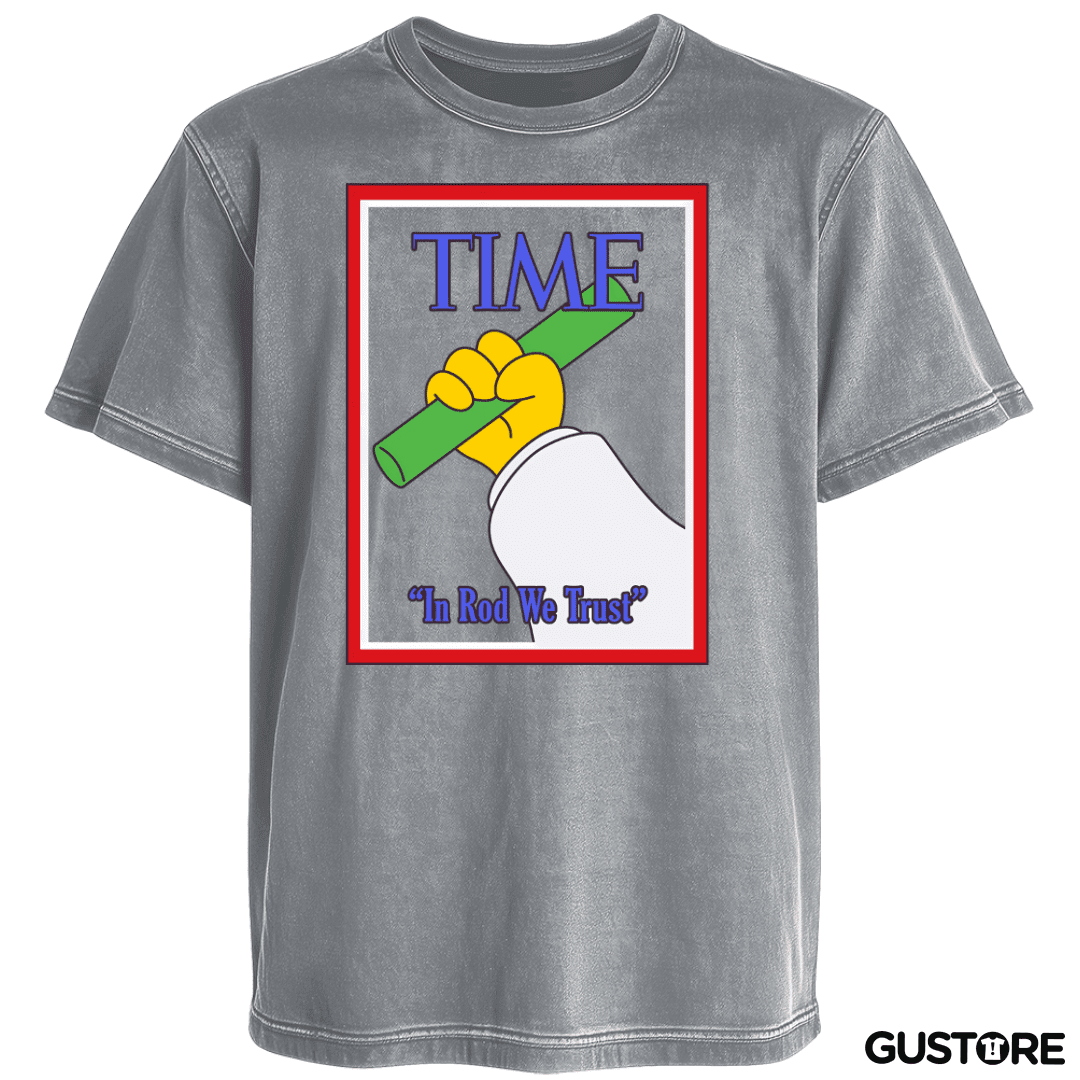 Polera desgastada In Rod We Trust